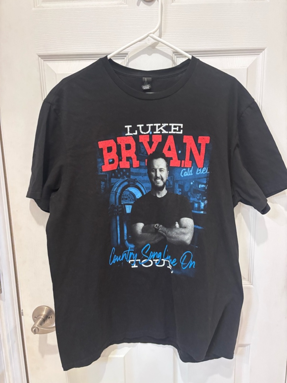Luke Bryan 2025 Country Song Came‎ On Black Graphic Tee